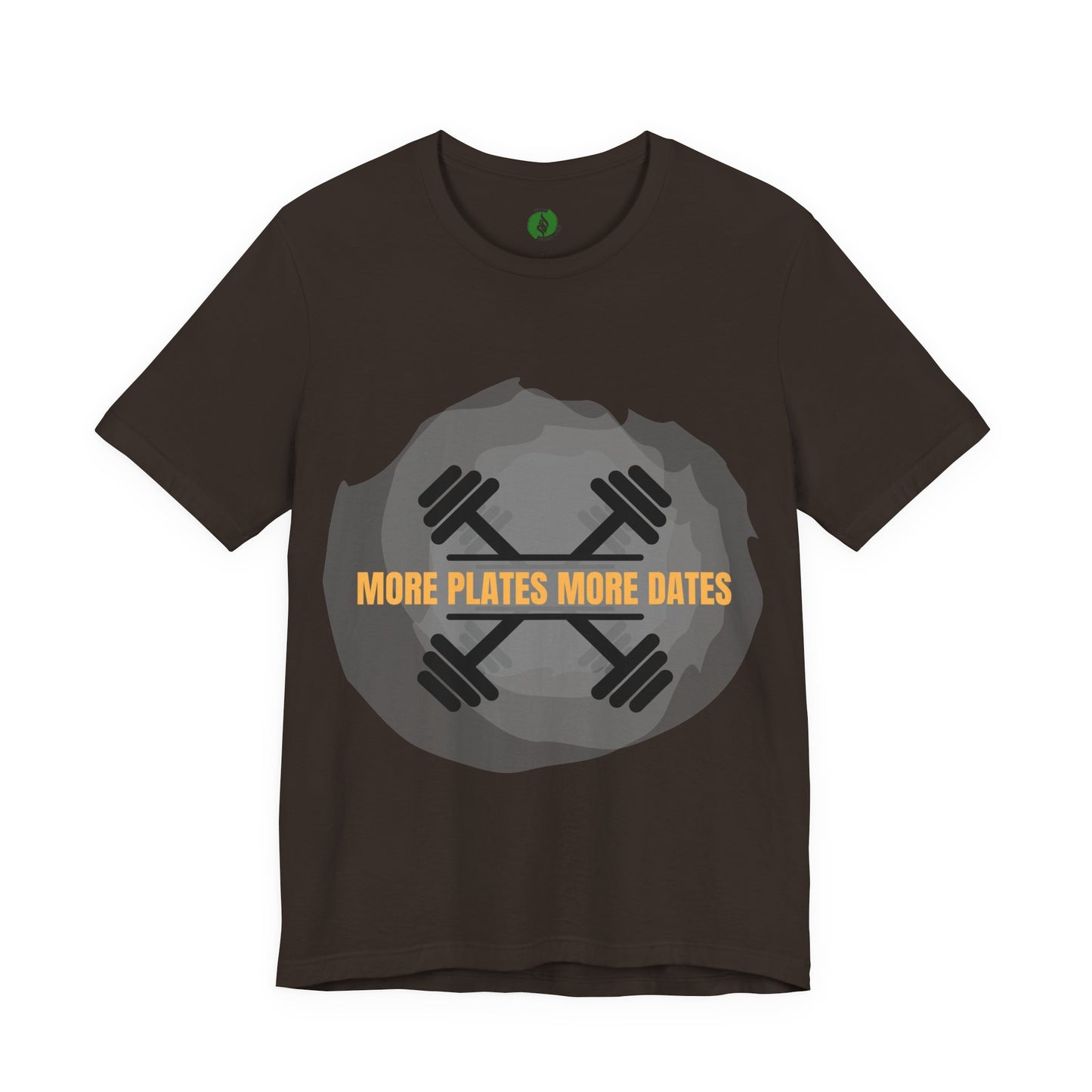 Fitness Motivational Tee - 'More Plates More Dates' Unisex Jersey Short Sleeve Shirt