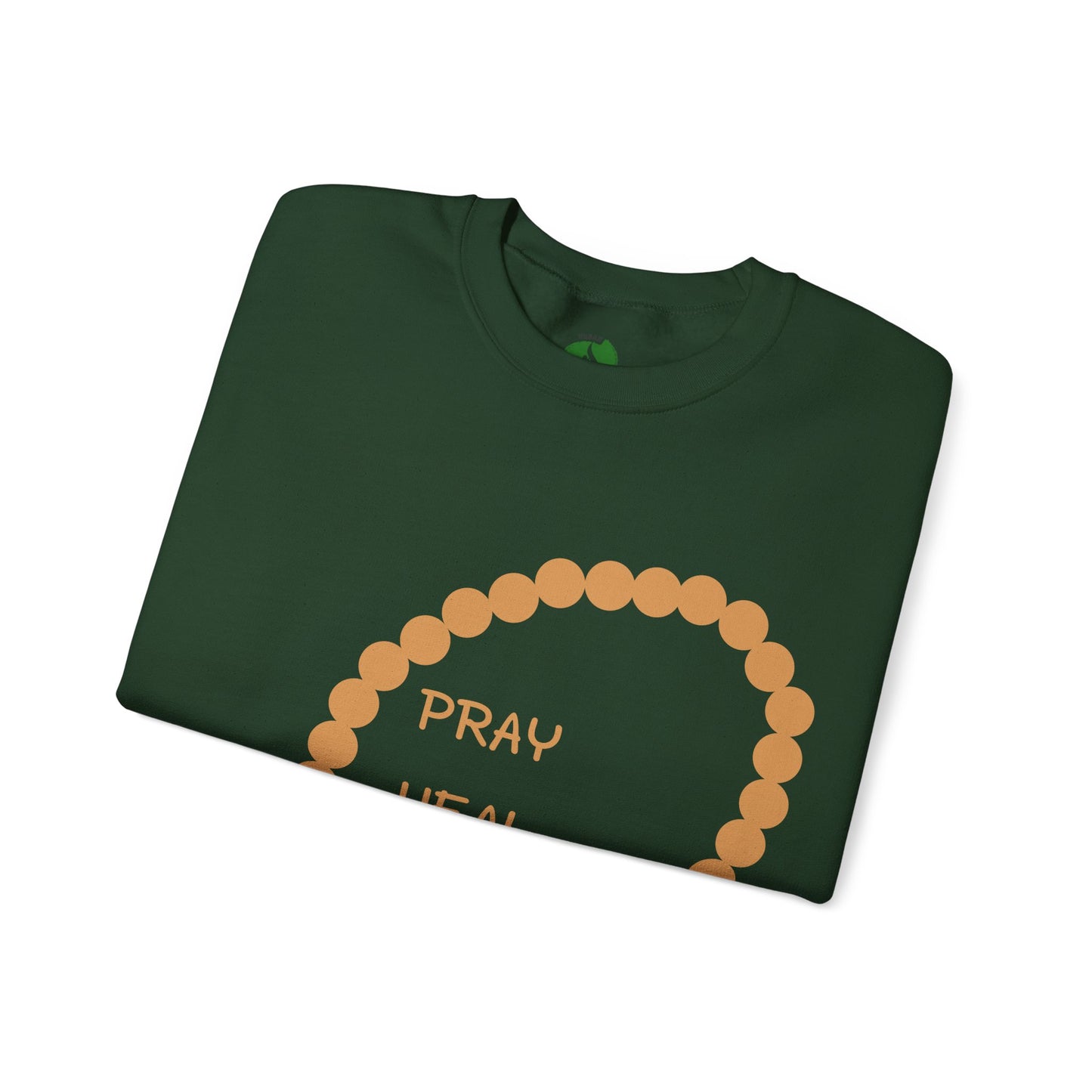 Pray Heal Repeat Crewneck Sweatshirt for Mindfulness and Healing