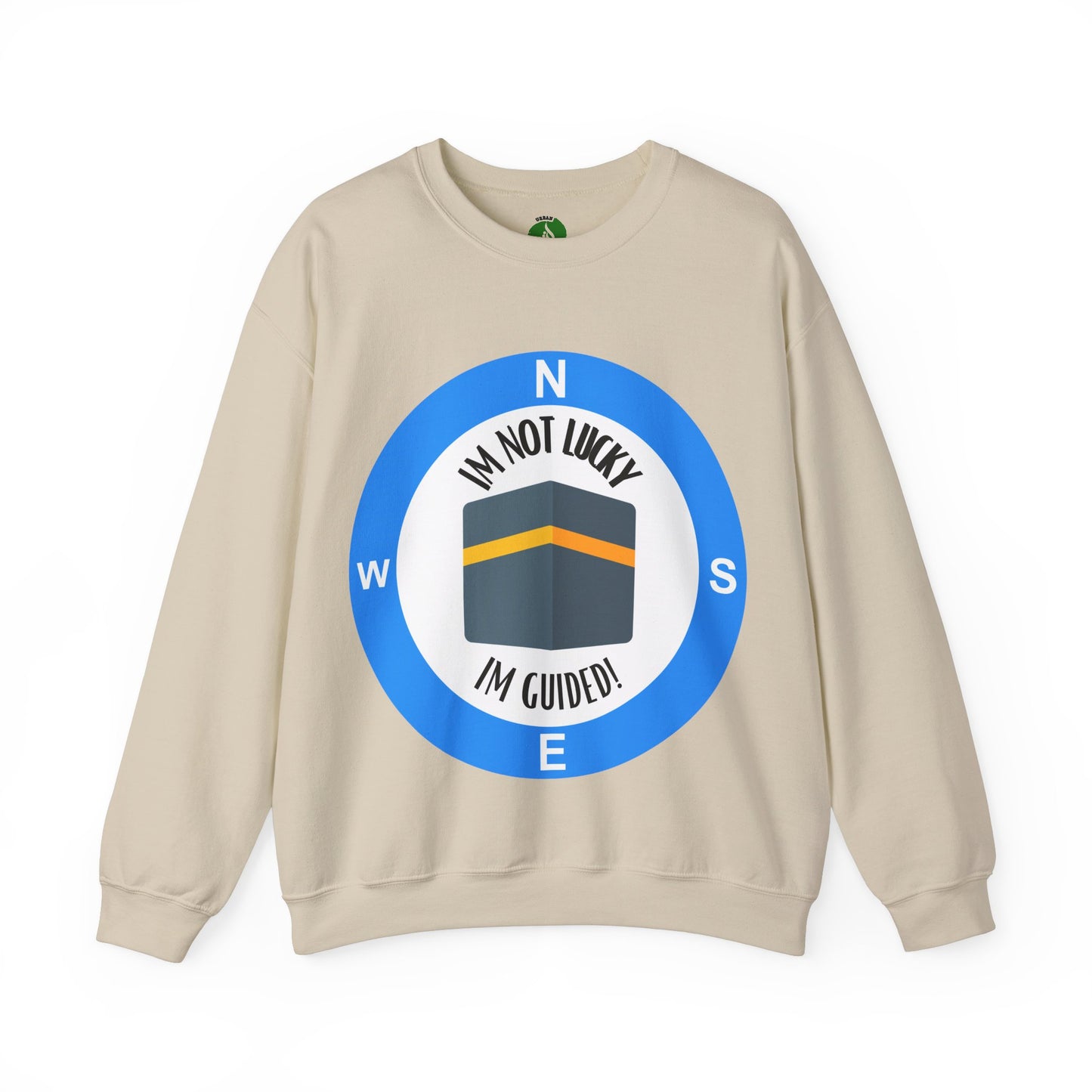 I'm Not Lucky, I'm Guided! Unisex Crewneck Sweatshirt Halal Fashion Sweat Shirt