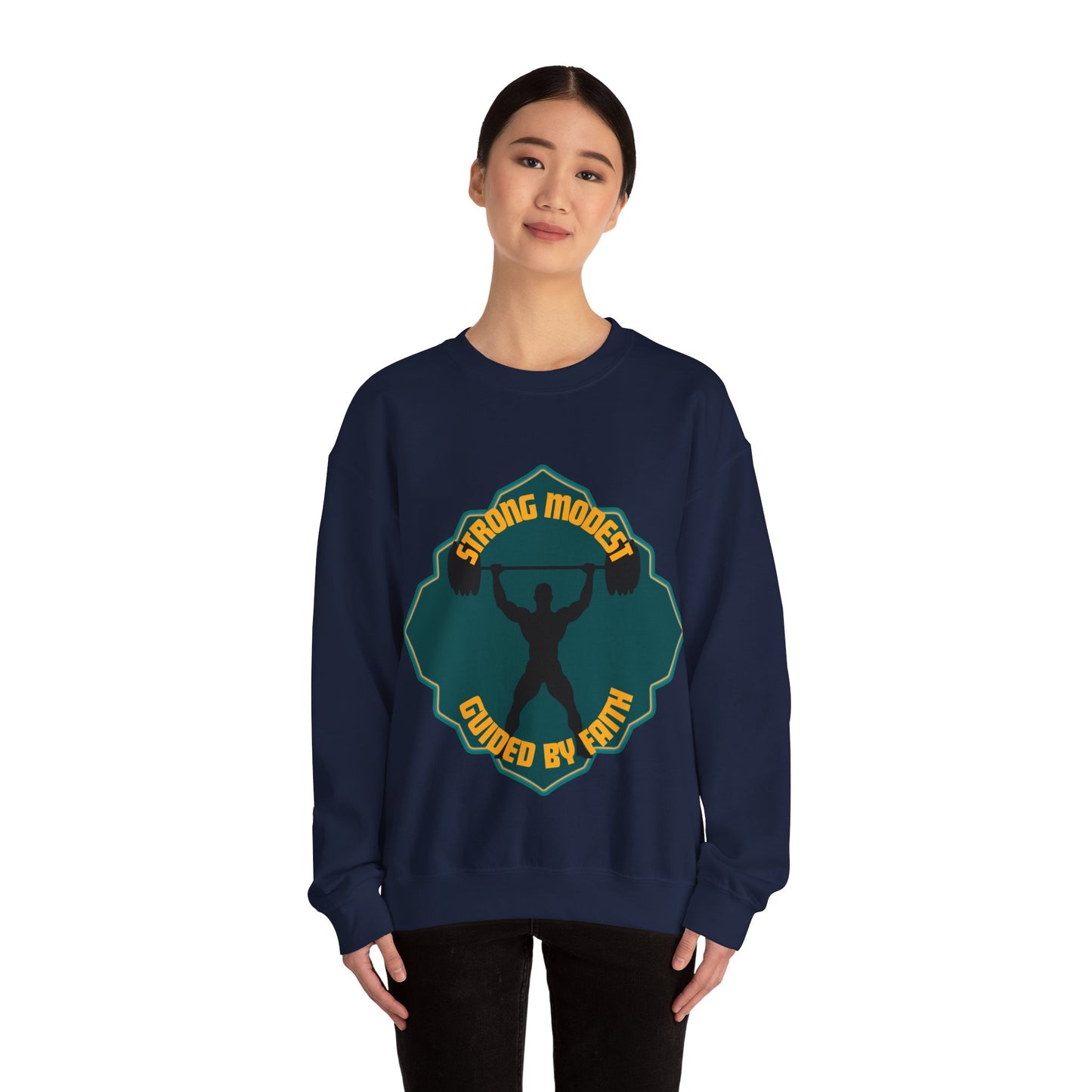 Muslim Streetwear Crewneck Sweatshirt — Urban Islamic Graphic Sweatshirt