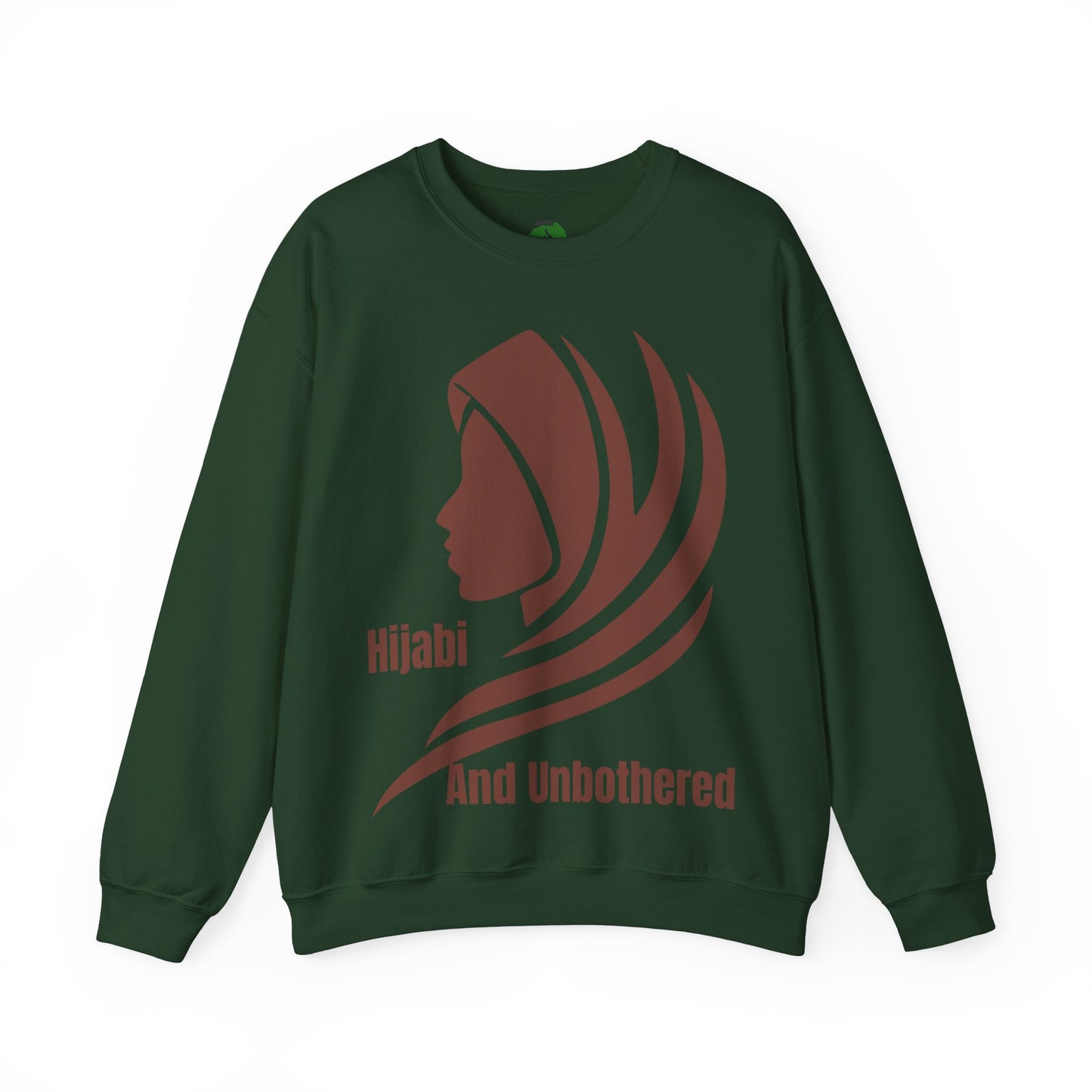 Hijabi and Unbothered Crewneck Sweatshirt - Stylish Unisex Heavy Blend for Everyday Comfort Hijab Fashion Sweat Shirt