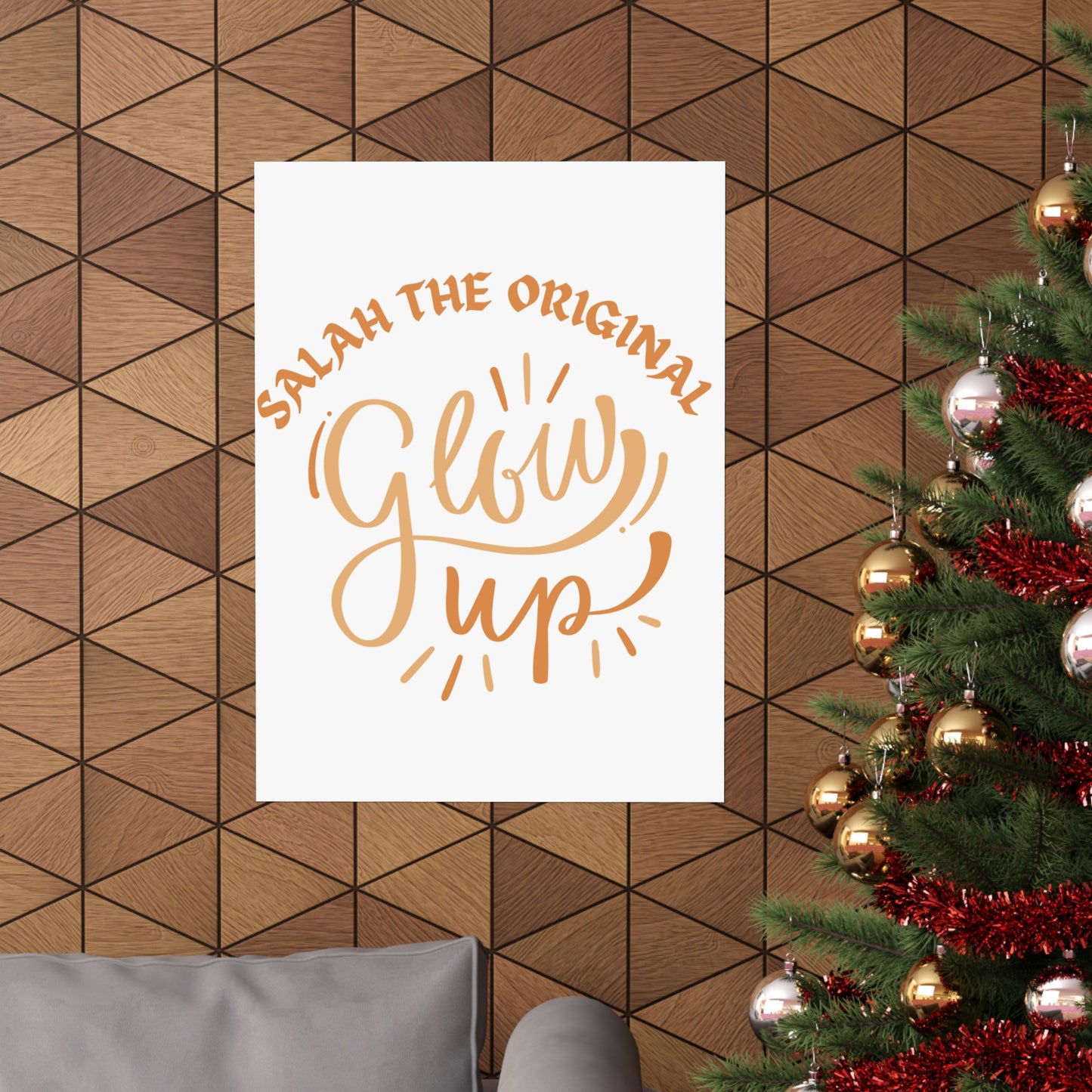 Inspirational Matte Vertical Poster - "Salah the Original Glow Up" Islamic Artwork Poster