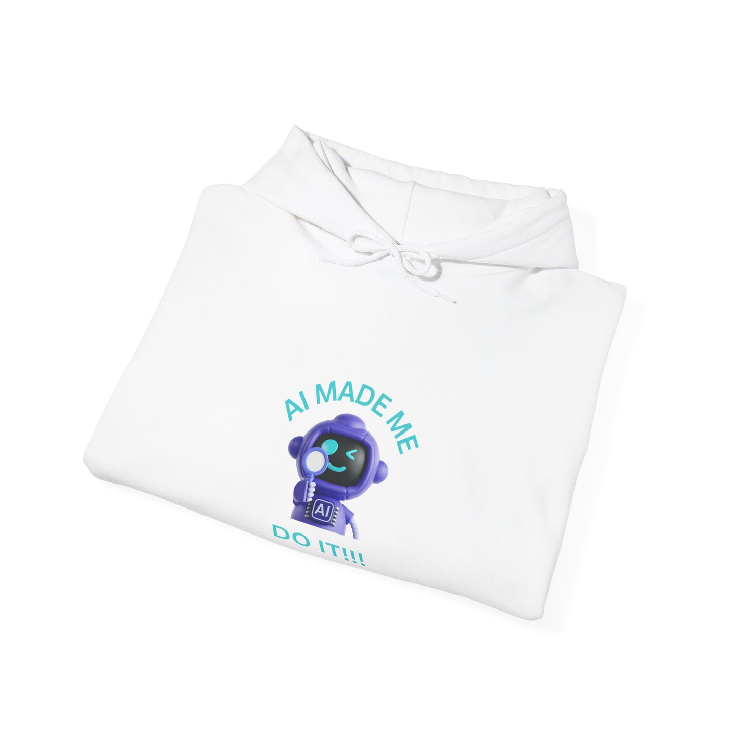 Funny AI Quote Hoodie — Humorous Artificial Intelligence Graphic Sweatshirt