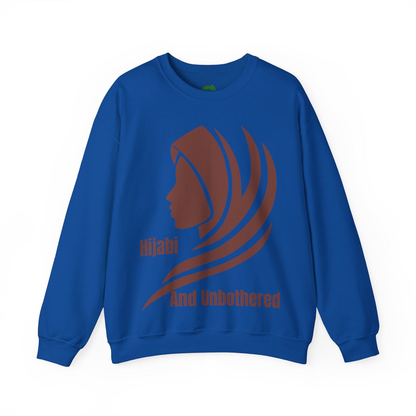 Hijabi and Unbothered Crewneck Sweatshirt - Stylish Unisex Heavy Blend for Everyday Comfort Hijab Fashion Sweat Shirt