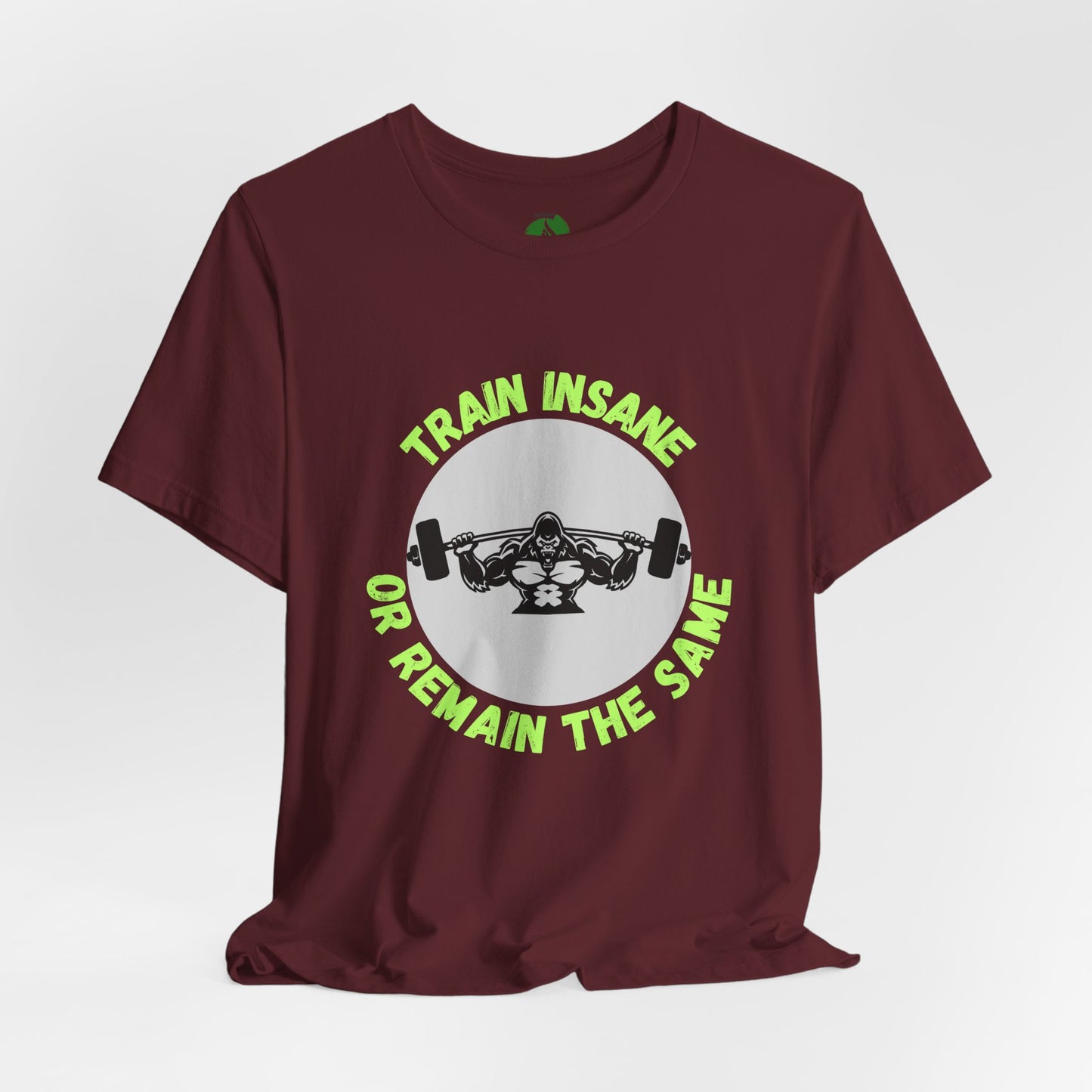 Motivational Fitness Tee - 'Train Insane or Remain the Same' Unisex Jersey Short Sleeve