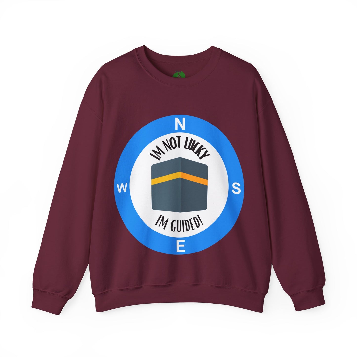I'm Not Lucky, I'm Guided! Unisex Crewneck Sweatshirt Halal Fashion Sweat Shirt