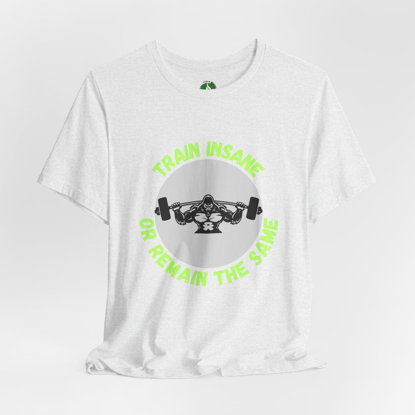 Motivational Fitness Tee - 'Train Insane or Remain the Same' Unisex Jersey Short Sleeve