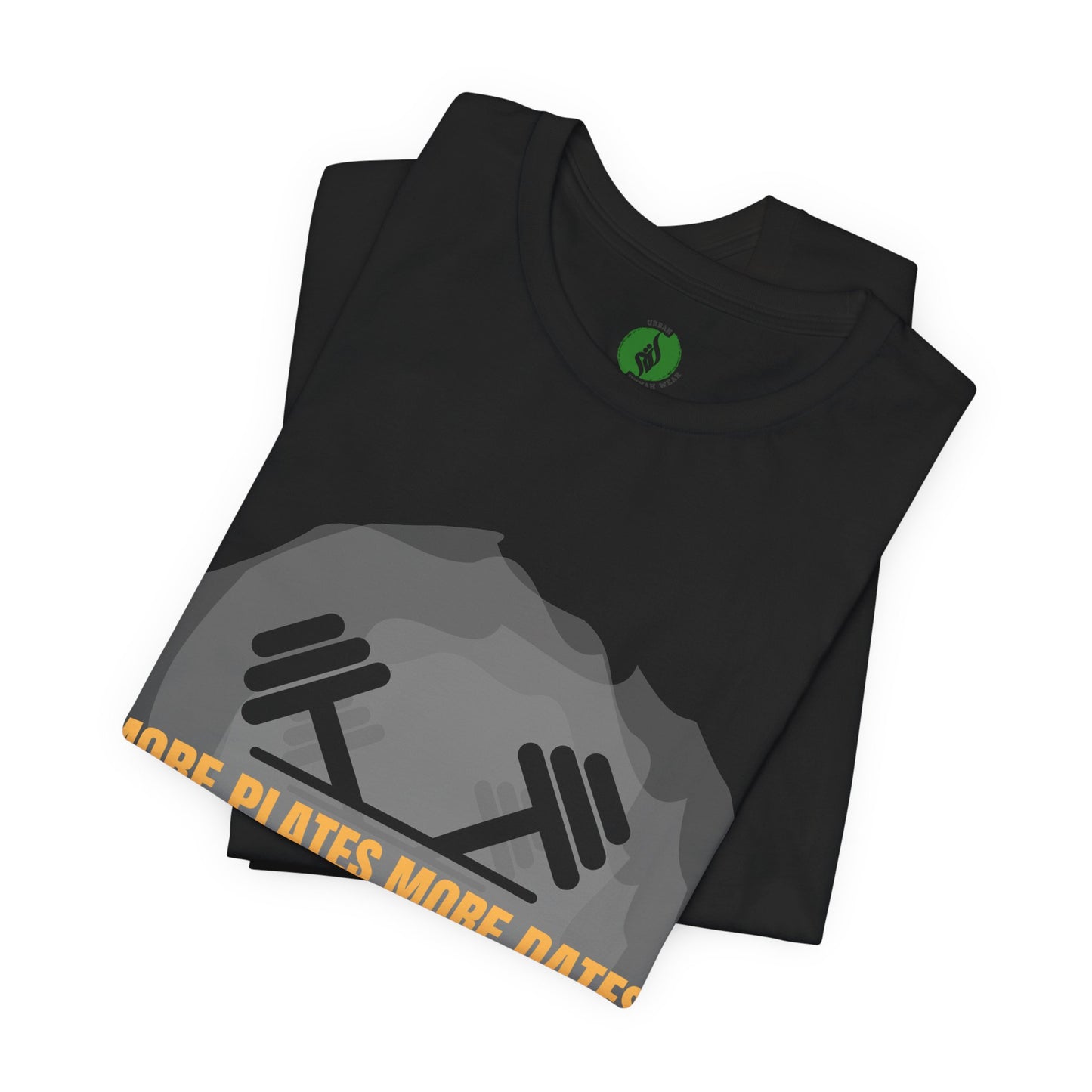 Fitness Motivational Tee - 'More Plates More Dates' Unisex Jersey Short Sleeve Shirt