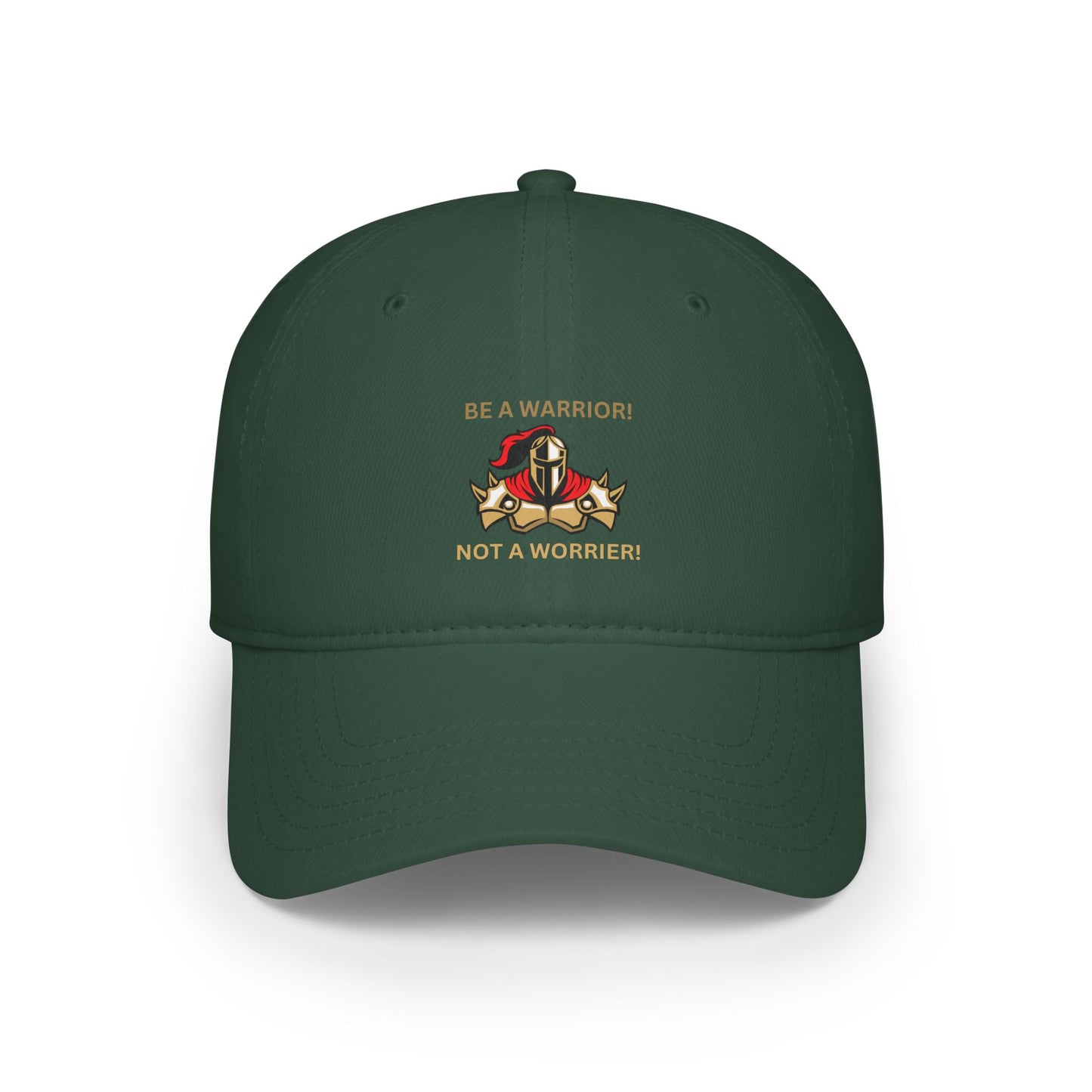 Inspirational Warrior Baseball Cap - Be a Warrior, Not a Worrier Humour Joke Cap
