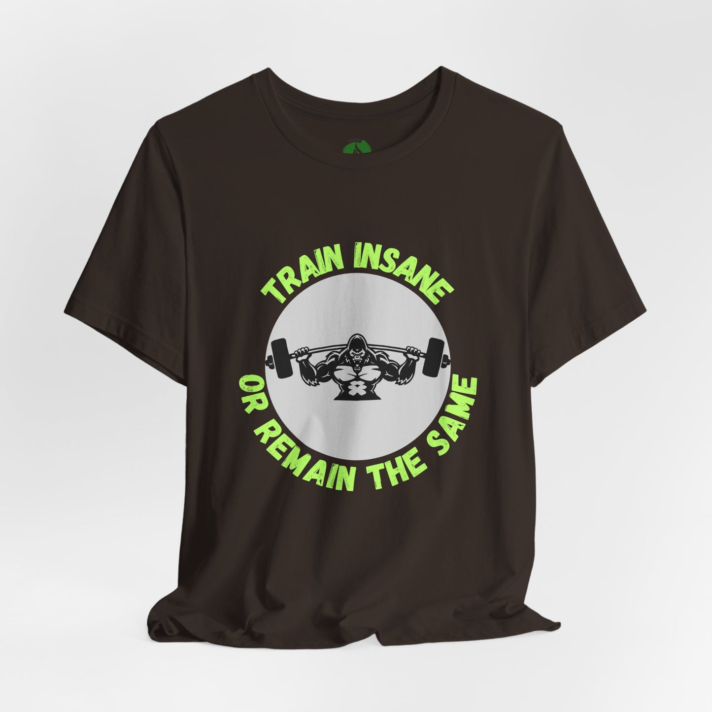Motivational Fitness Tee - 'Train Insane or Remain the Same' Unisex Jersey Short Sleeve