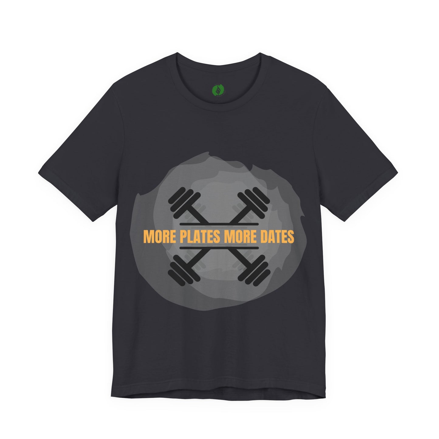 Fitness Motivational Tee - 'More Plates More Dates' Unisex Jersey Short Sleeve Shirt