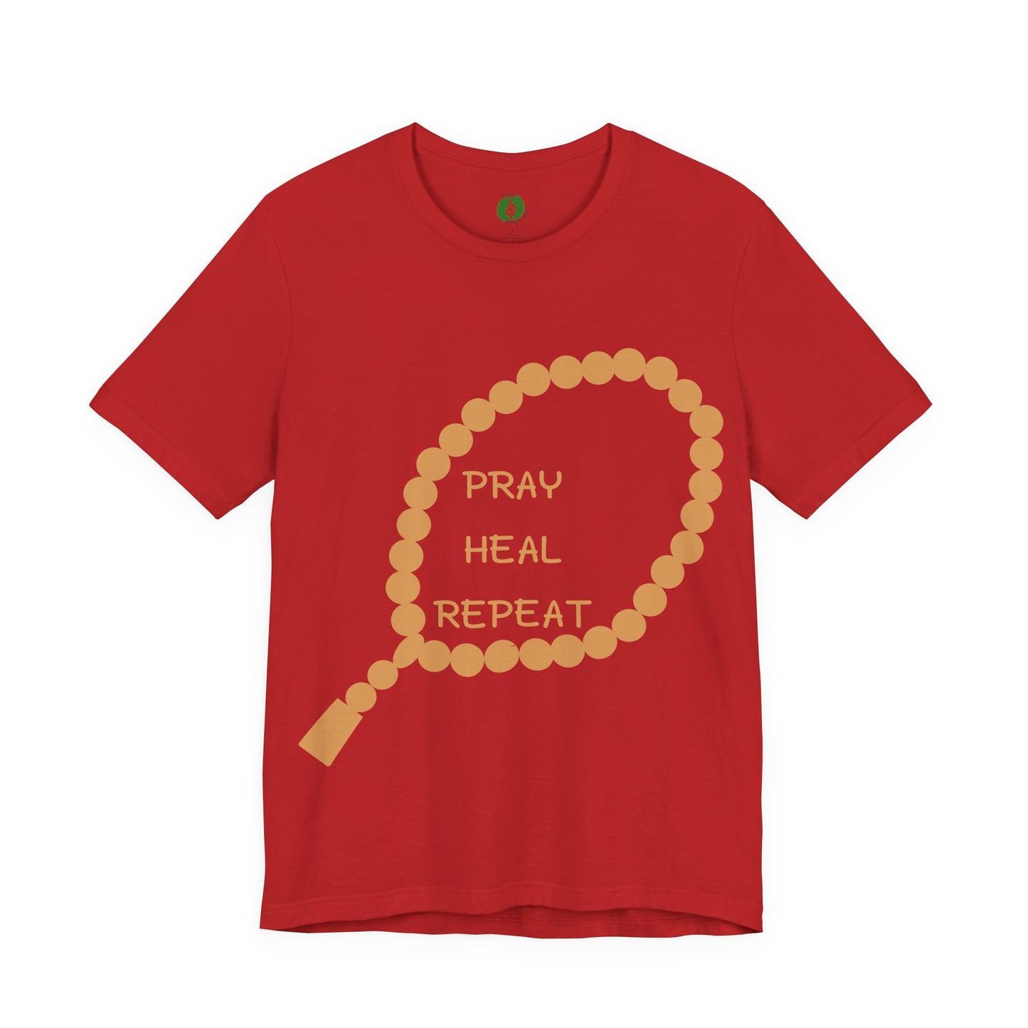 Pray Heal Repeat Unisex Jersey Tee - Inspirational Spiritual Shirt