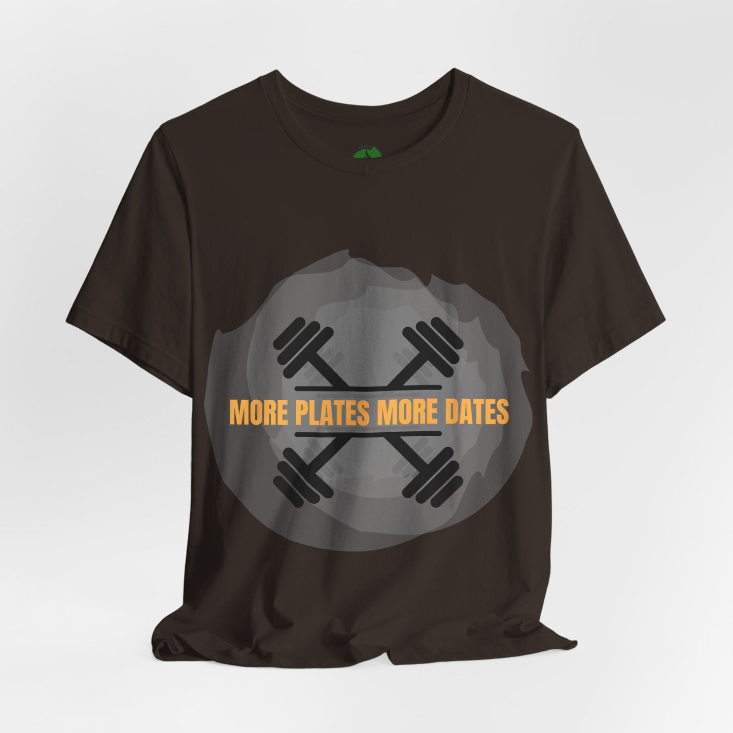 Fitness Motivational Tee - 'More Plates More Dates' Unisex Jersey Short Sleeve Shirt