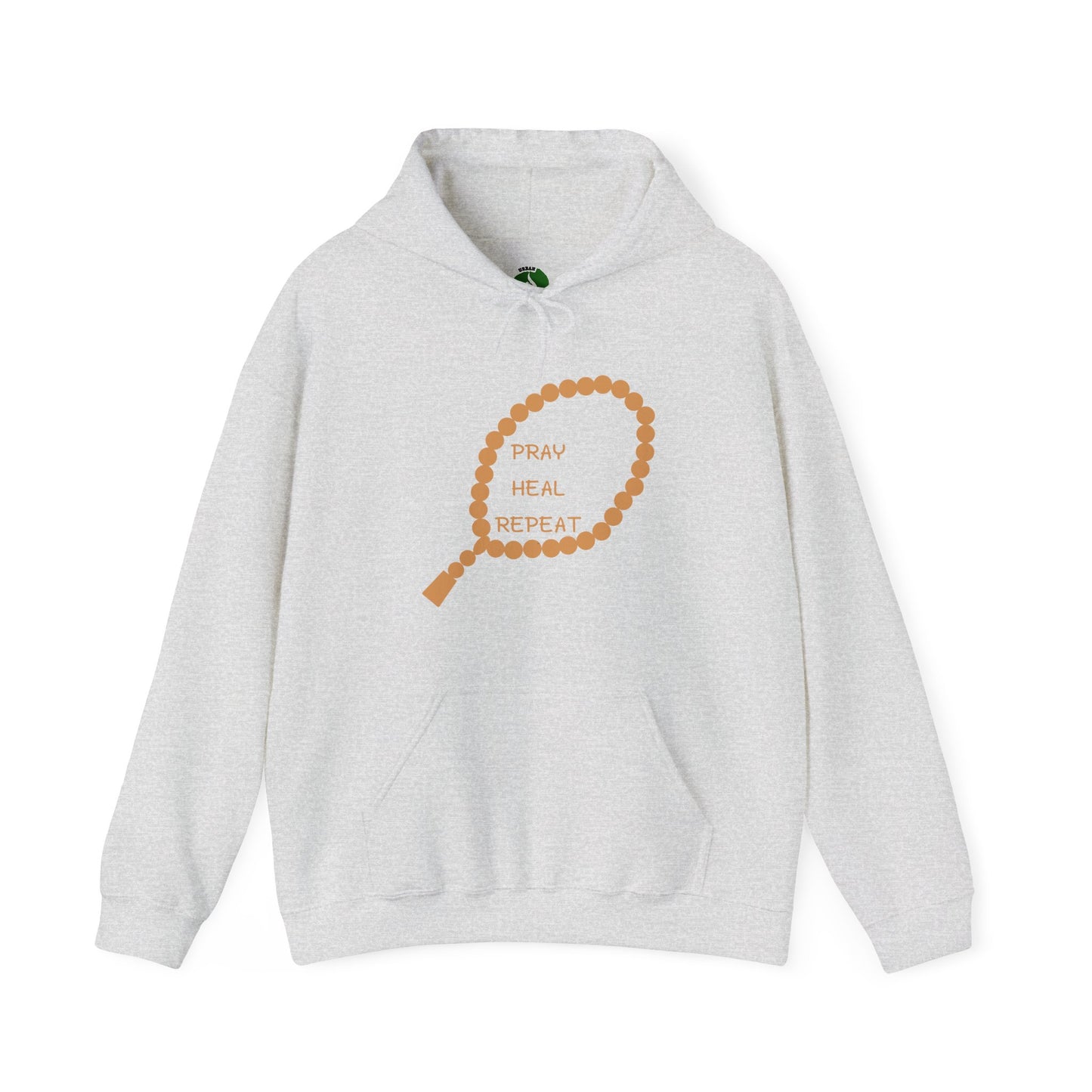 Pray Heal Repeat Hoodie - Unisex Heavy Blend Sweatshirt for Mindfulness and Spiritual Growth Islamic Street Fashion