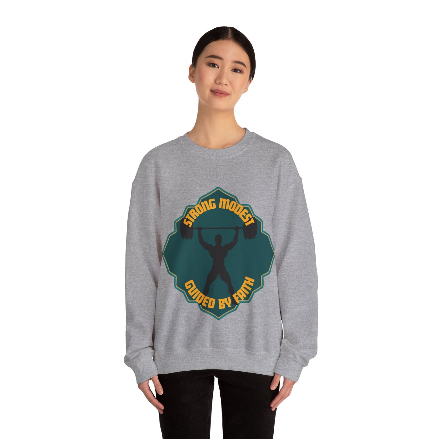 Muslim Streetwear Crewneck Sweatshirt — Urban Islamic Graphic Sweatshirt