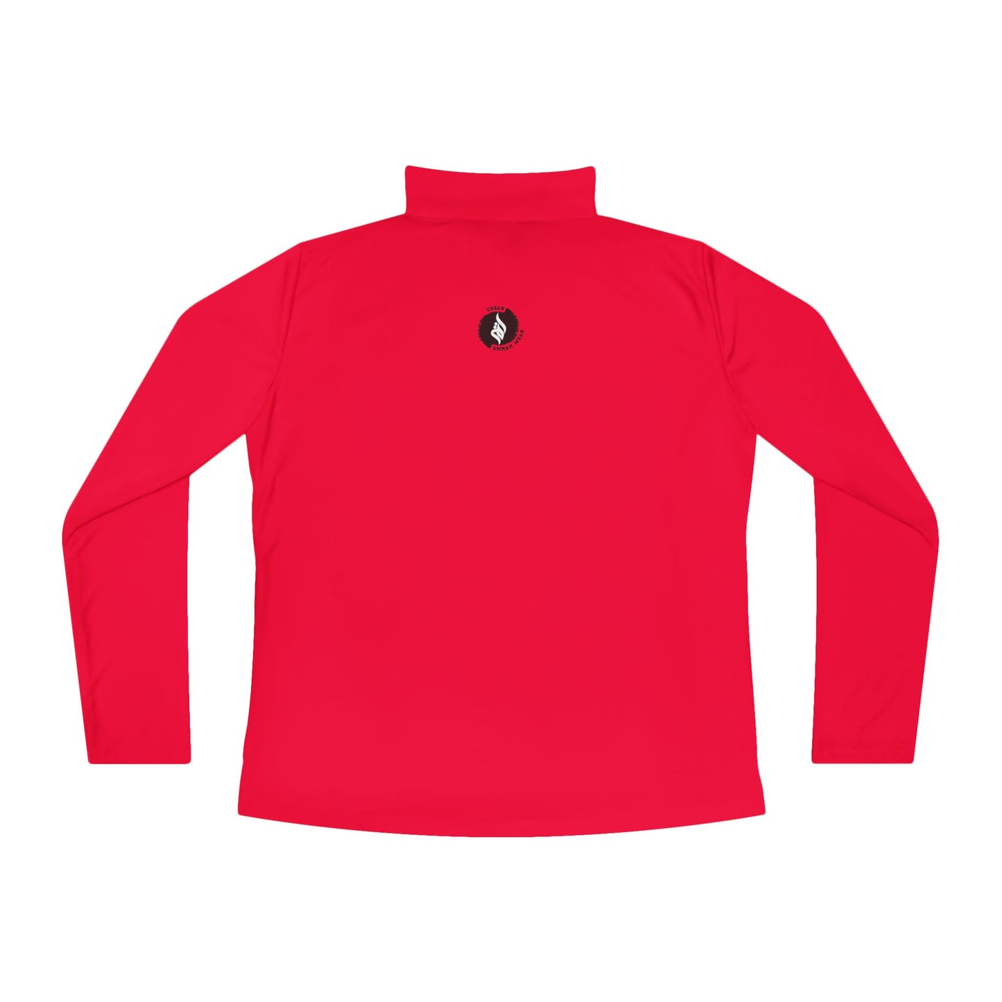Ladies Quarter-Zip Pullover with Heart Design - Perfect for Active Lifestyle Muslim Women Clothing